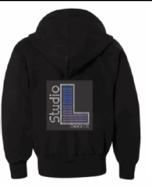 Rhinestone Hoodie Full ZIP Sweatshirt (optional personalization)