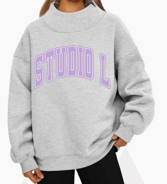 Mock neck sweatshirt