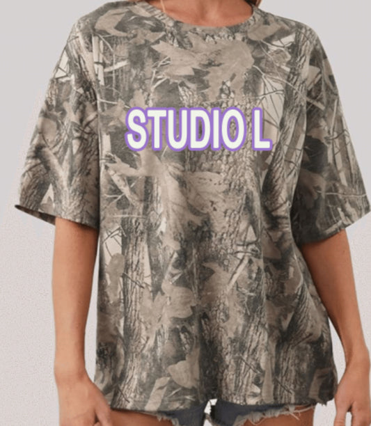 CAMO OVERSIZED TEE