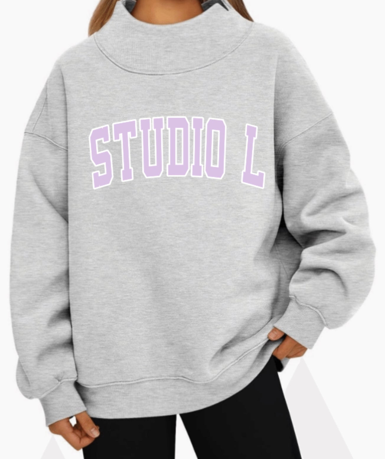 Mock neck sweatshirt