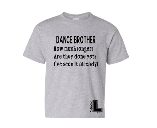 Dance Brother gray tee (toddler & youth)